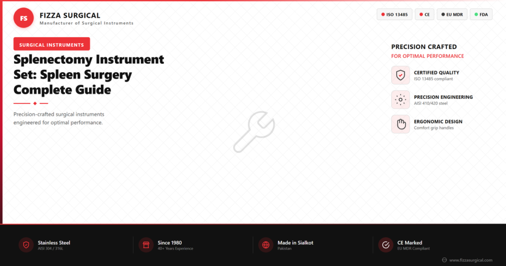 Splenectomy Instrument Set: Spleen Surgery Complete Guide 2 splenectomy instrument set surgery guide banner