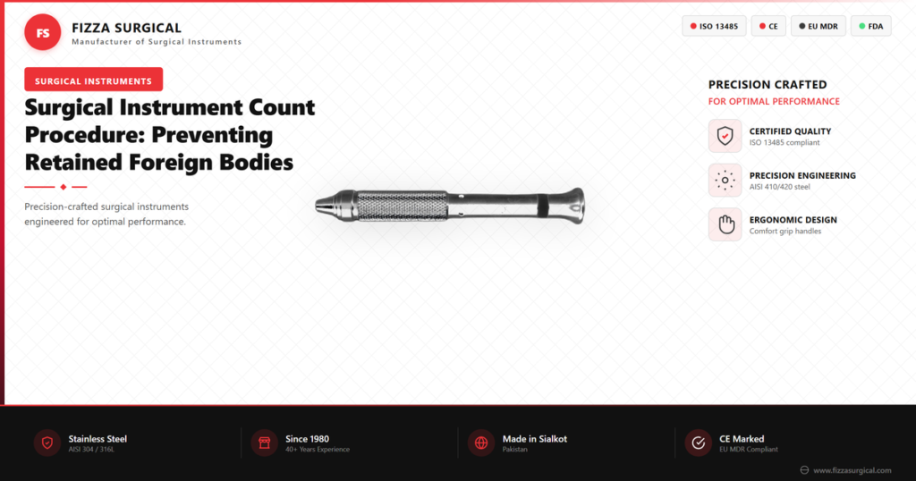 Surgical Instrument Count Procedure: Preventing Retained Items 3 surgical instrument count procedure safety banner
