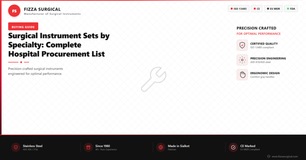Surgical Instrument Sets by Specialty: Procurement Guide 1 surgical instrument sets specialty procurement banner