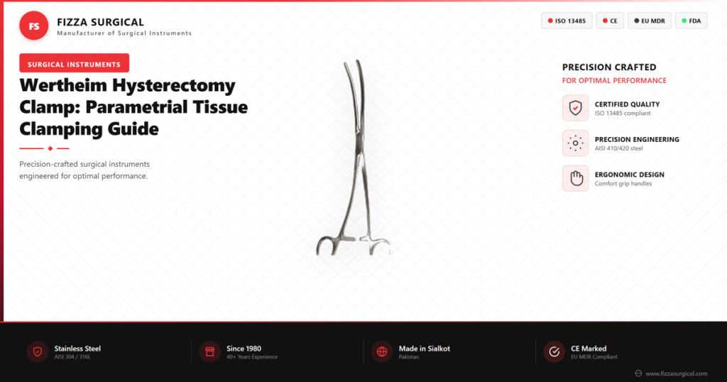 Wertheim Hysterectomy Clamp: Parametrial Tissue Clamping Guide 6 wertheim hysterectomy clamp guide banner