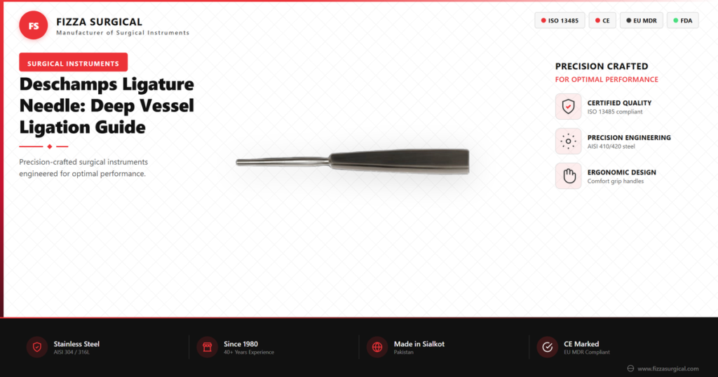 Deschamps Ligature Needle: Deep Vessel Ligation Guide 4 deschamps ligature needle aneurysm needle guide banner
