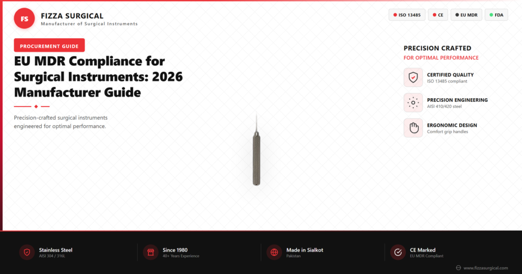 EU MDR Compliance for Surgical Instruments: 2026 Guide 3 eu mdr compliance surgical instruments 2026 banner