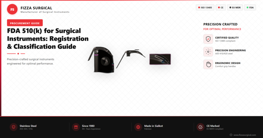 FDA 510(k) for Surgical Instruments: Registration Guide 2 fda 510k surgical instruments registration banner