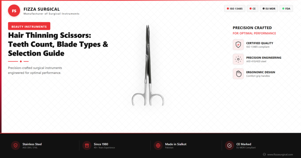 Hair Thinning Scissors: Teeth Count, Blade Types & Selection 2 hair thinning scissors teeth count guide banner