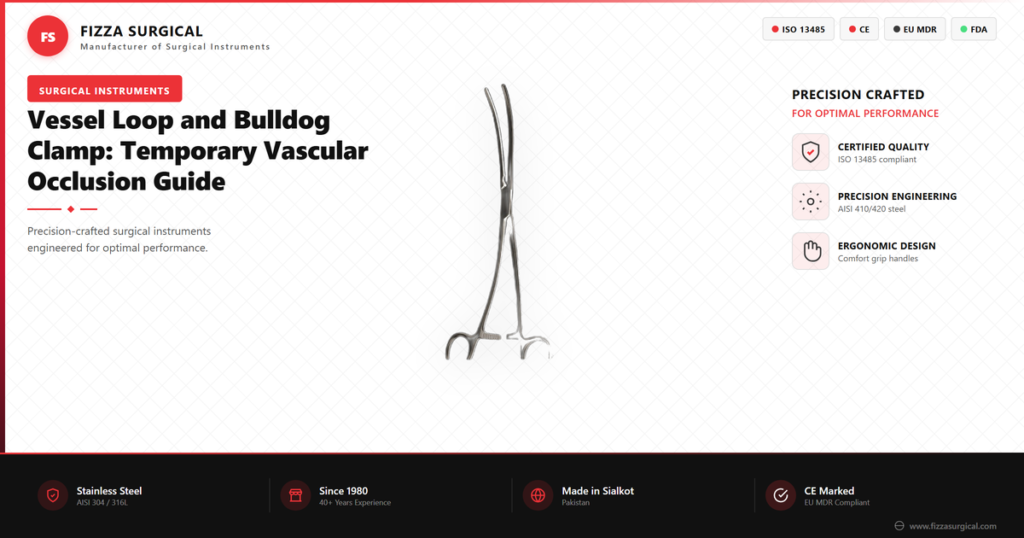 Vessel Loop and Bulldog Clamp: Temporary Vascular Occlusion 3 vessel loop bulldog clamp vascular occlusion banner