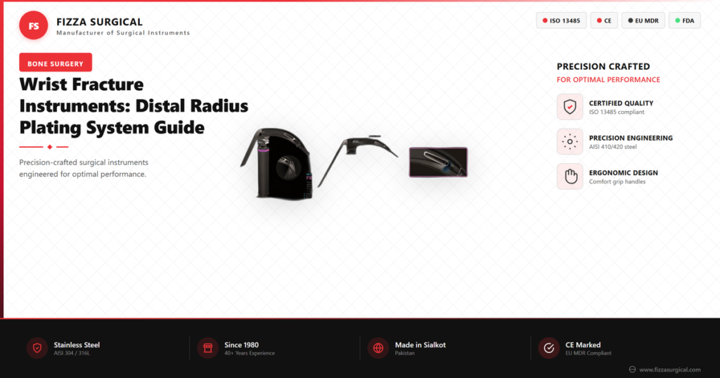 Wrist Fracture Instruments: Distal Radius Plating Guide 5 wrist fracture instruments distal radius banner