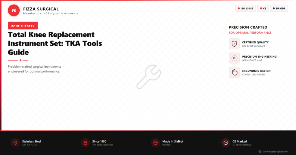 Total Knee Replacement Instrument Set: TKA Tools Guide 3 total knee replacement instrument set banner