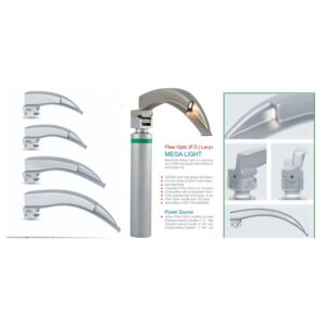 Macintosh Mega Fiber Optic Laryngoscope Blade, size 0 (DI-200-02)