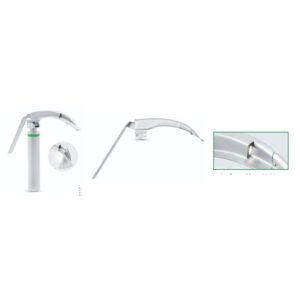 McCoy Flexible Tip Mega Fiber Optic Laryngoscope Blade, size 2 (DI-100-02)